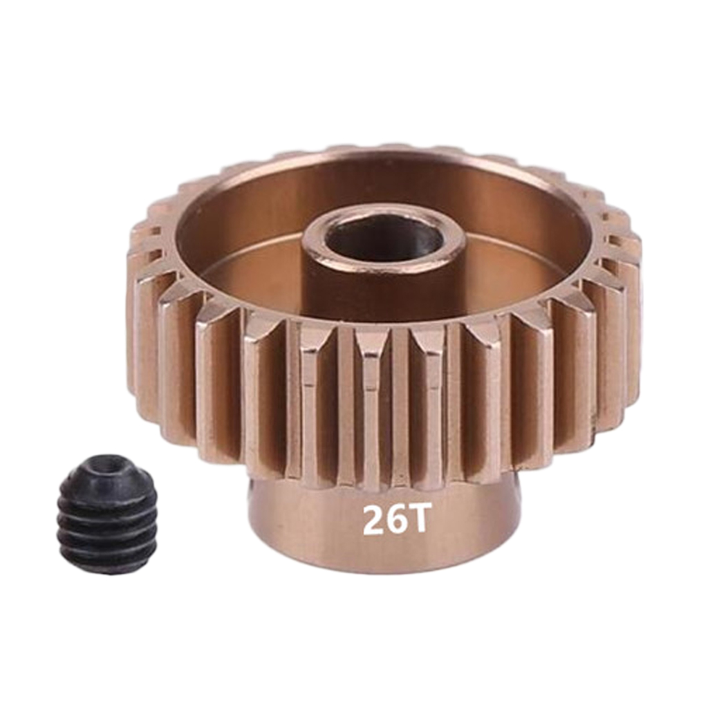 RC 26T Tooth 14.7mm Motor Gear Set for 1/10 RC  Car Climbing Truck Upgrade Parts Aluminum Pinion (48P)