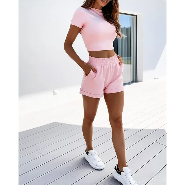 Conjunto lounge casual feminino de 2 peças, gola redonda, sem mangas, tops  soltos, legging bodycon de cintura alta, roupas de treino monocromáticas,  verão - AliExpress