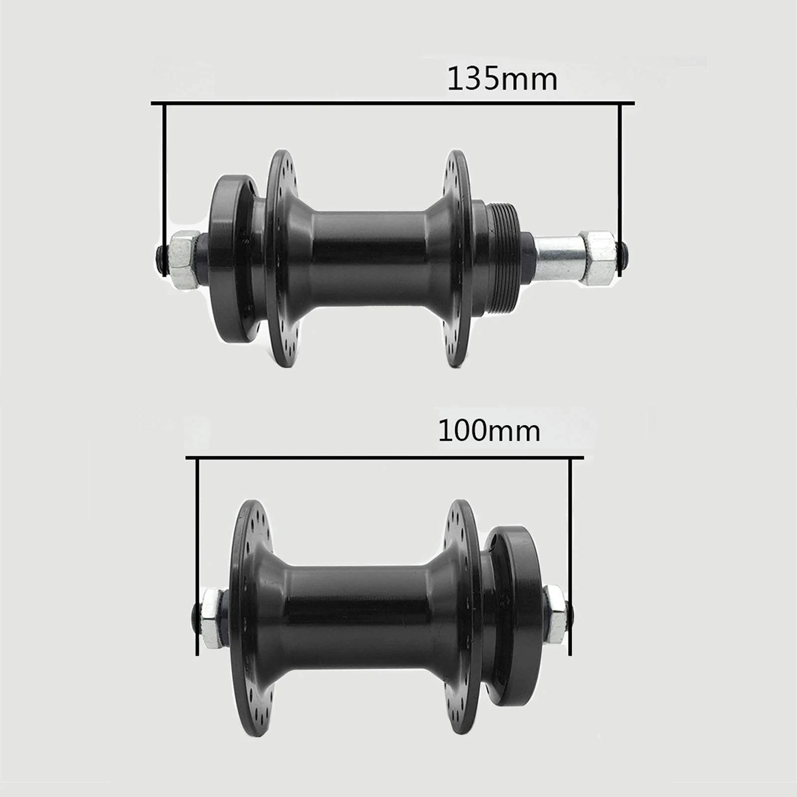 High Strength Bike Hubs Set Bicycle Disc Brake 36 Holes Freehub, Front Rear