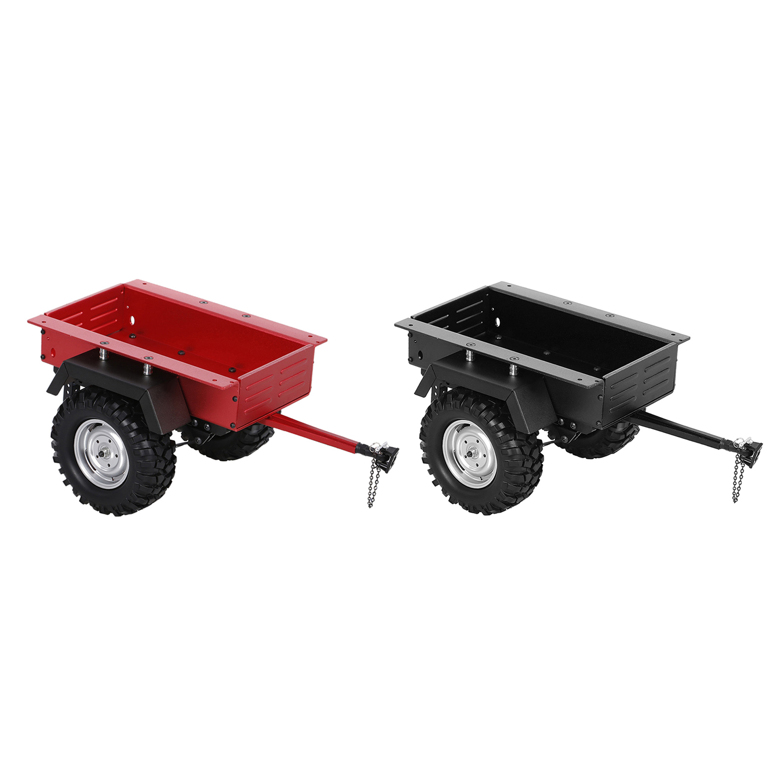 1:10 RC Trailer Parts Simulation Realistic Replacement Metal Trail Car Tipping Trailer for Traxxas HSP Hobby Model