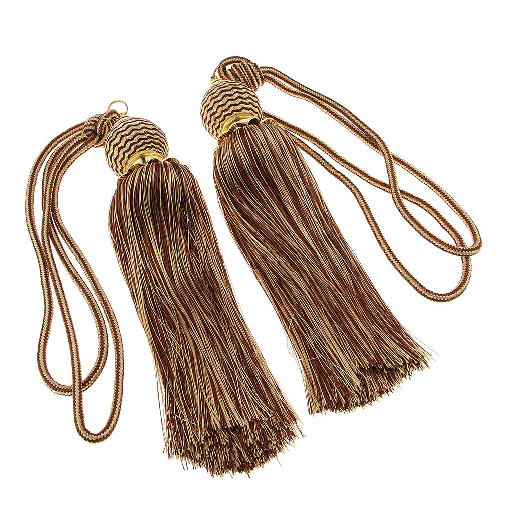 1 Pair Window Curtain Fringe Tie Drape Tassel Rope Holdback Tieback Home Decoration