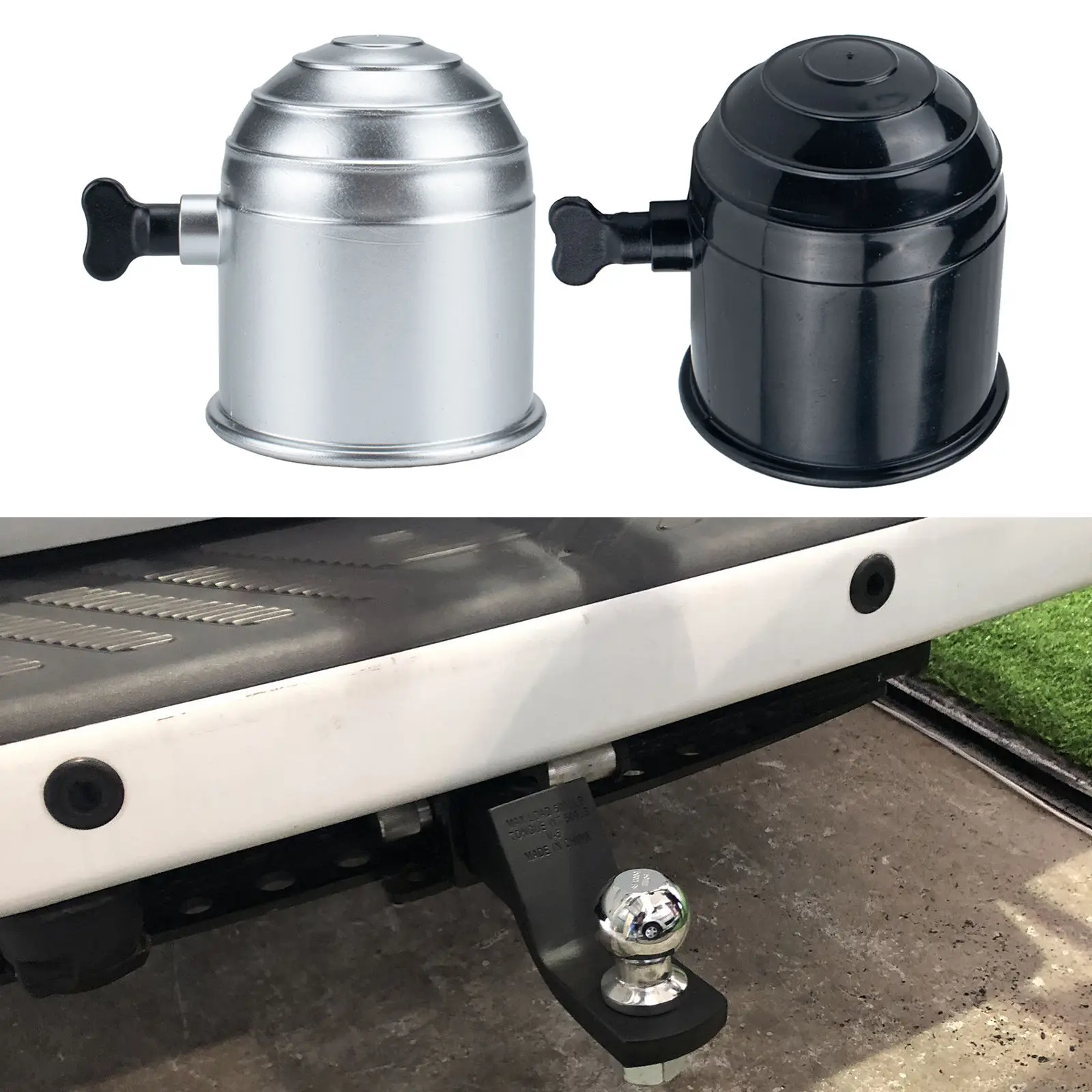 Universal Plastic Tow Ball  Trailer Ball Cover Anti-corrosion Anti-rust for RV Caravan Tow Bar Vehicles