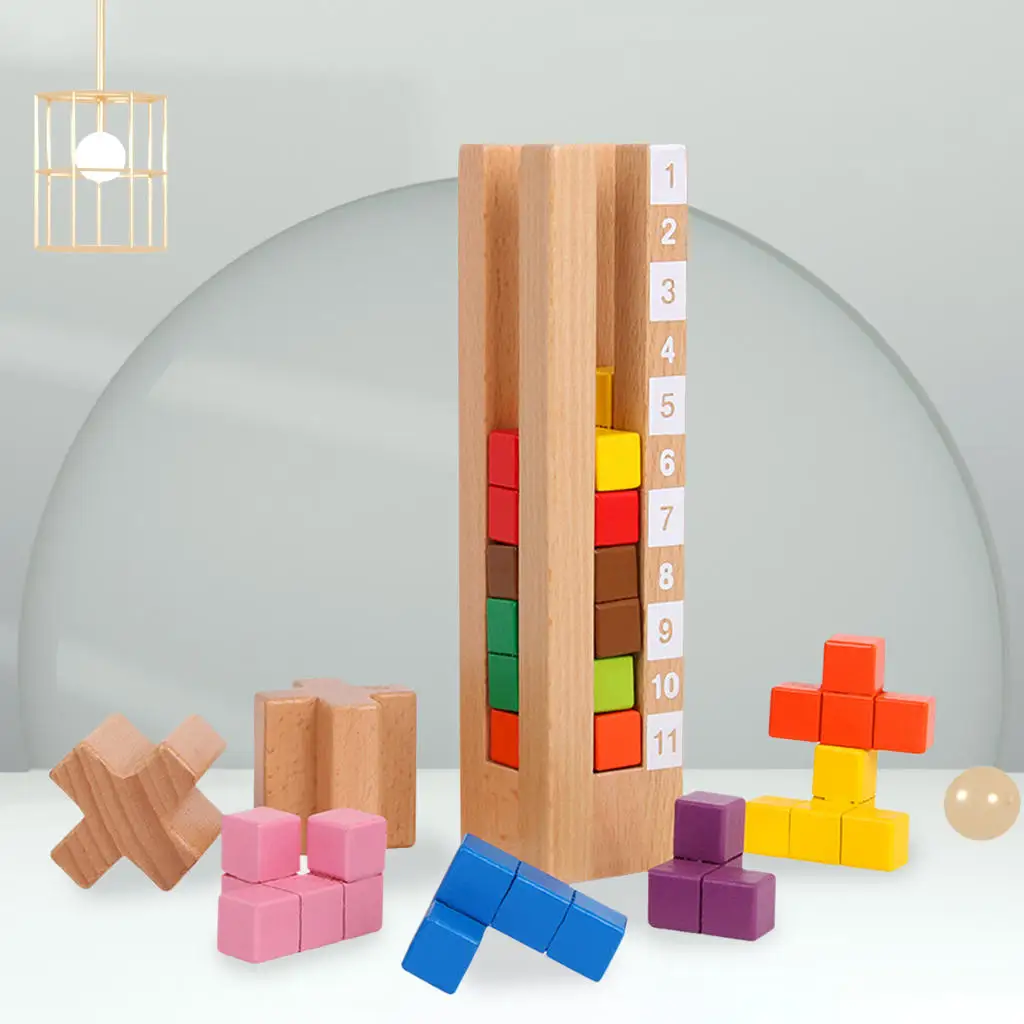 Kids Stacking Building Blocks Toy Logic Training for Kids Children Age 3+