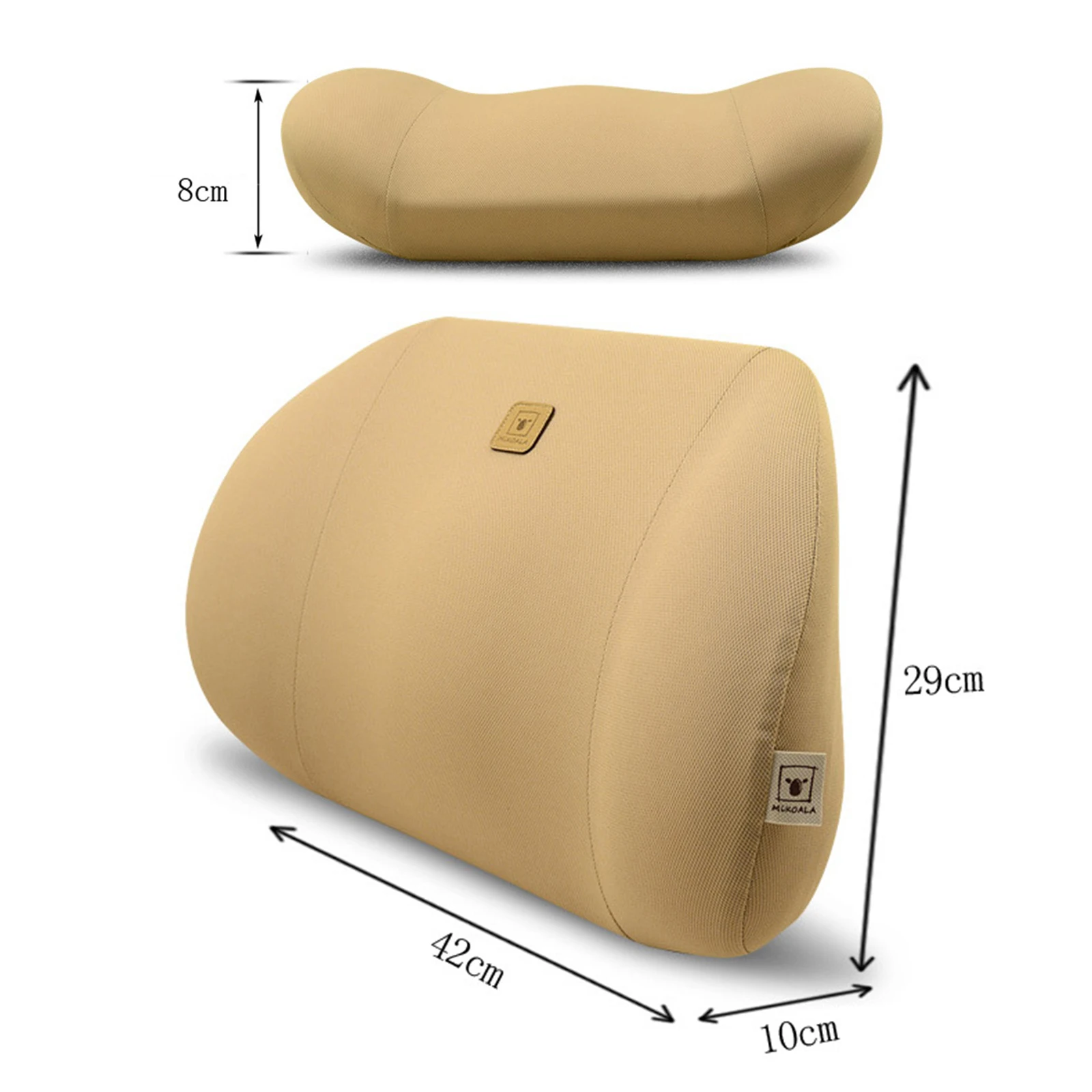 Memory Foam Lumbar Support Back Cushion Soft Chair Pillow Home Computer