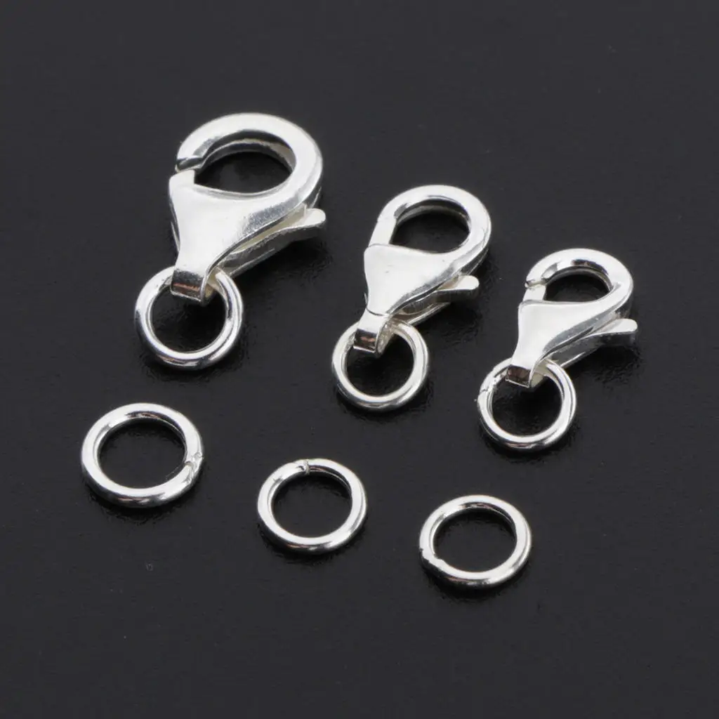 3pcs/Set  Lobster Claw Clasps for DIY Jewelry Making Findings