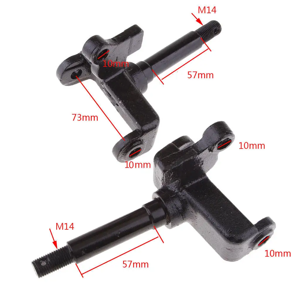 M14 ATV Steering Knuckle Assembly L & R For 110cc 150cc 200cc 250cc ATV Quad Bike Go Kart Etc 10mm Motorcycle Accessories 2019