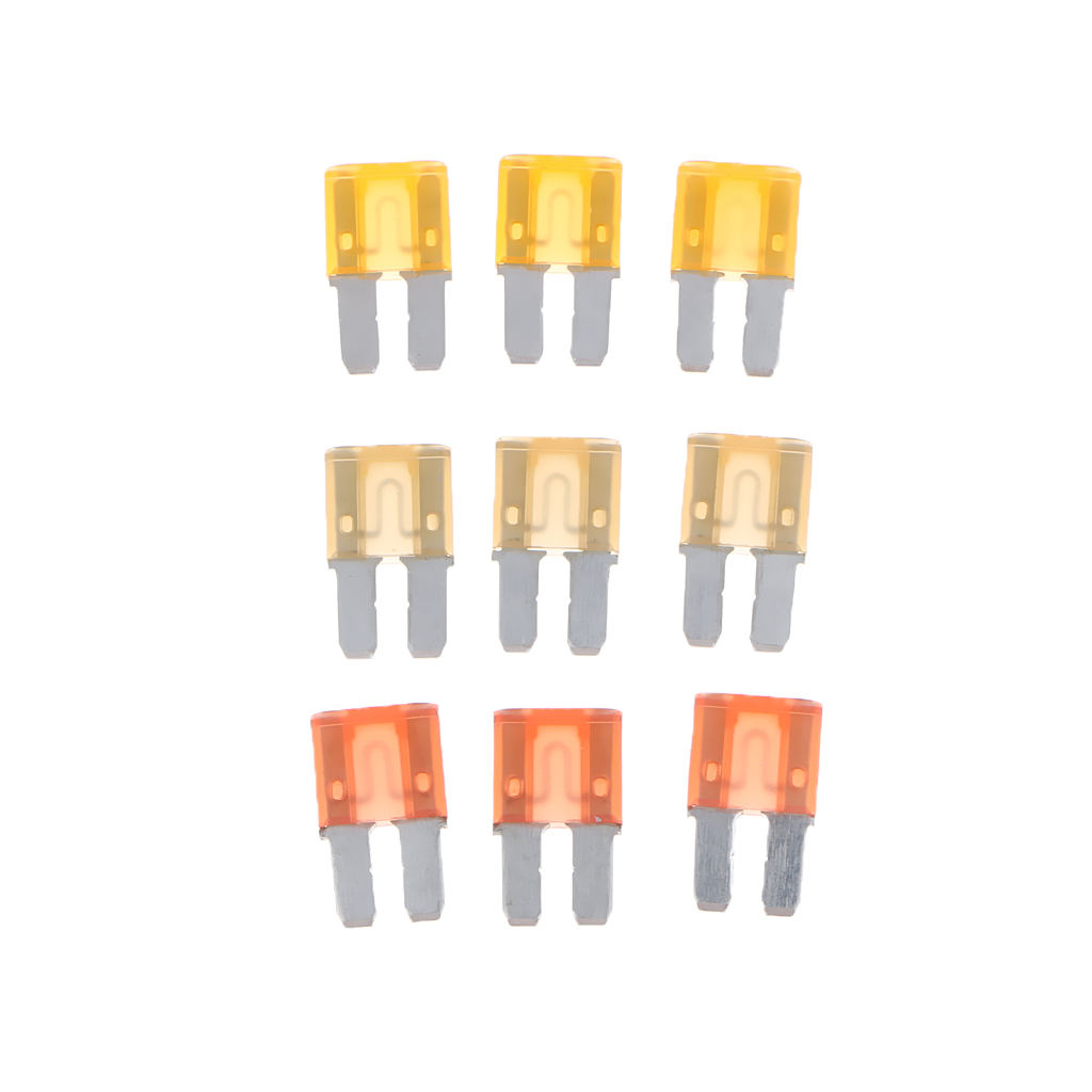 15 Pcs Micro Mini Small 2 Blade Fuse 5A 7.5A 10A 15A 20A Micro 2 ATR Fuse For Auto Car Truck Motorcycle SUV RV Trailer Boat