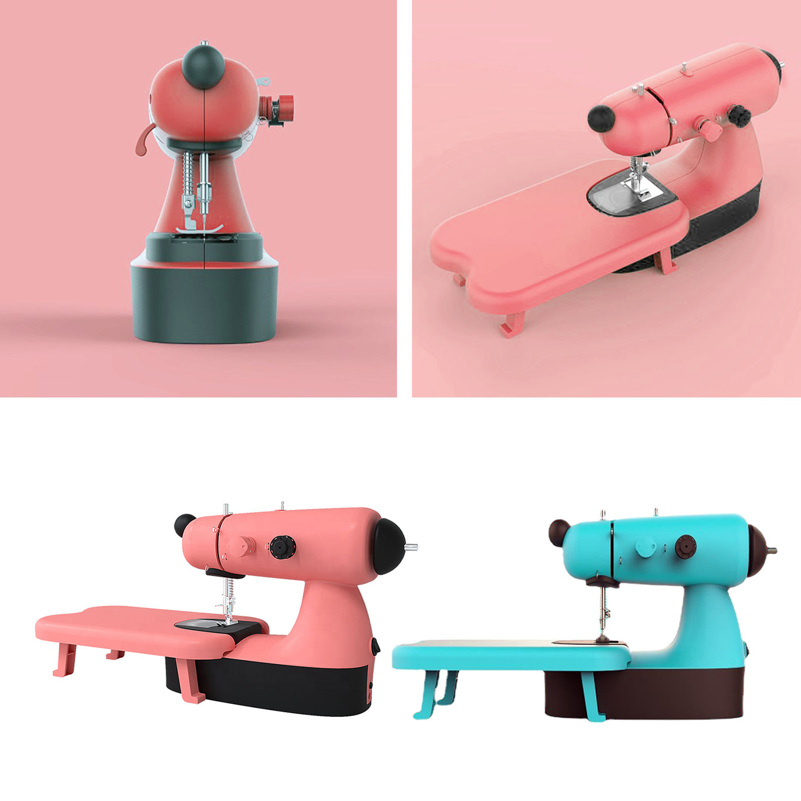 Mini Hand Portable Electric Handheld Sewing Machine Tailor Handy Stitch Set Household Fabric Handheld Sewing Tool