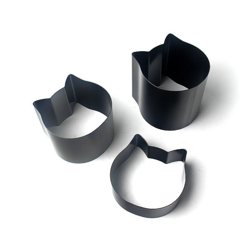 forma de gato aluminizado ferro pão pan