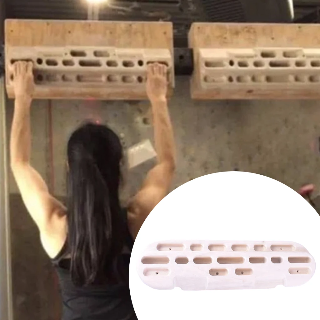Climbing Hangboard Jugs Pull Up Board Fingerboard Hand Wall Rock Climb Forearm Training Board Grip Gripper for Beginner Adults