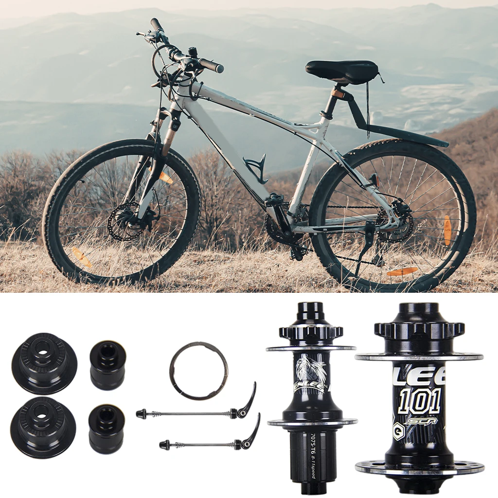 32H CNC MTB Mountain Bike Disc Brake Hub Front Rear & Skewers Bicycle Hubs