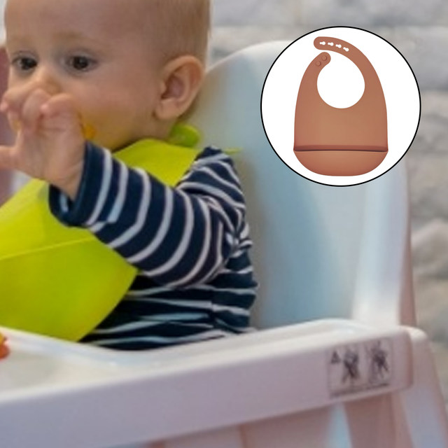 Adjustable Waterproof Silicone Baby Feeding Bib Eating Drinking Apron Cloth Protection for Toddler Wipe Clean Ligthweight