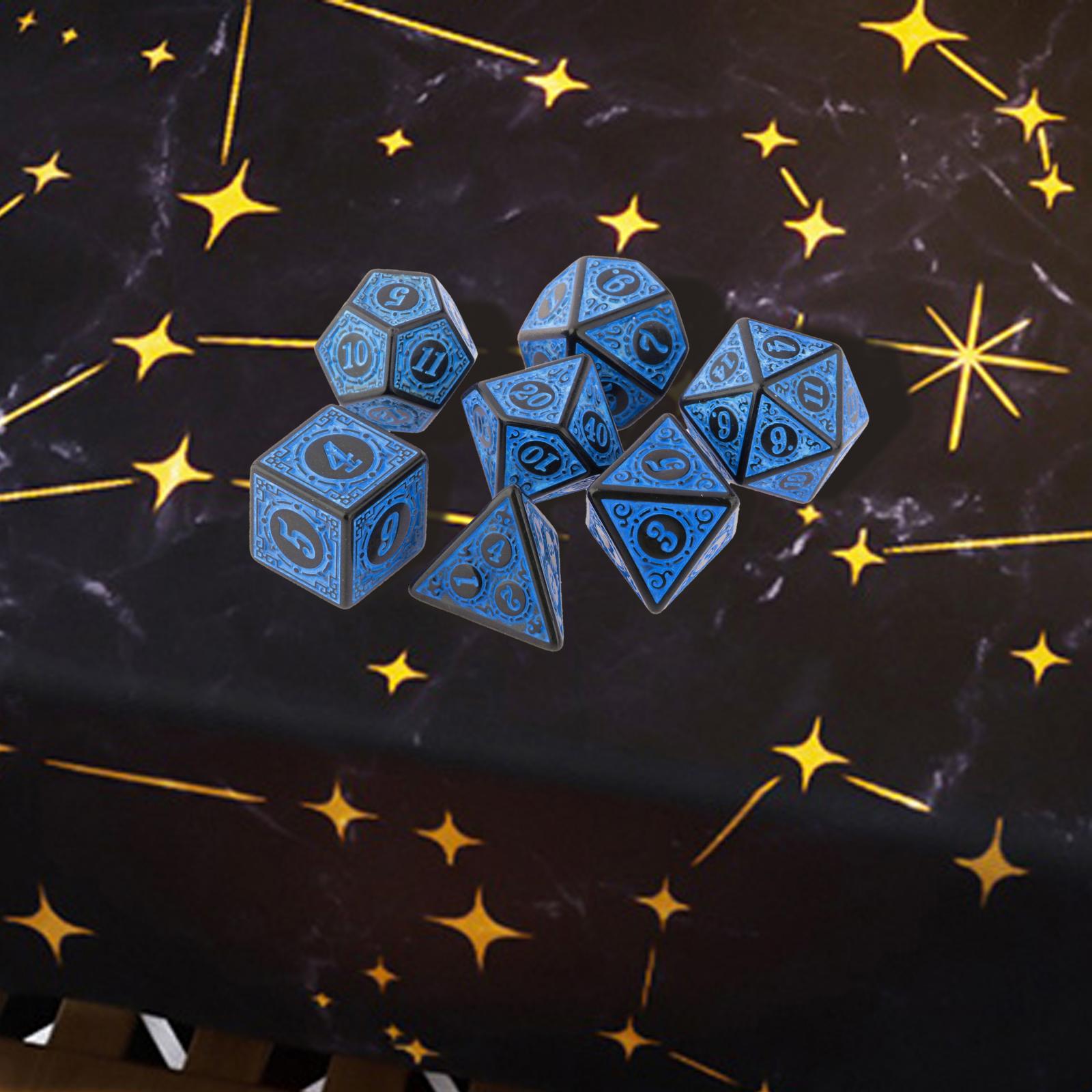 7 Pieces DND Dice Set Polyhedral Dice for Role-Playing Board Game MTG RPG