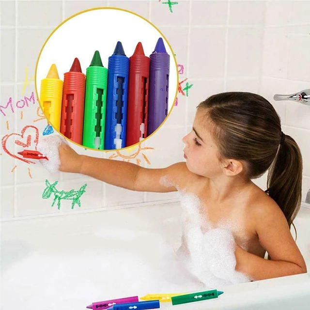 1pcs Chilren Bathroom Crayon Erasable Graffiti Toy Washable Doodle