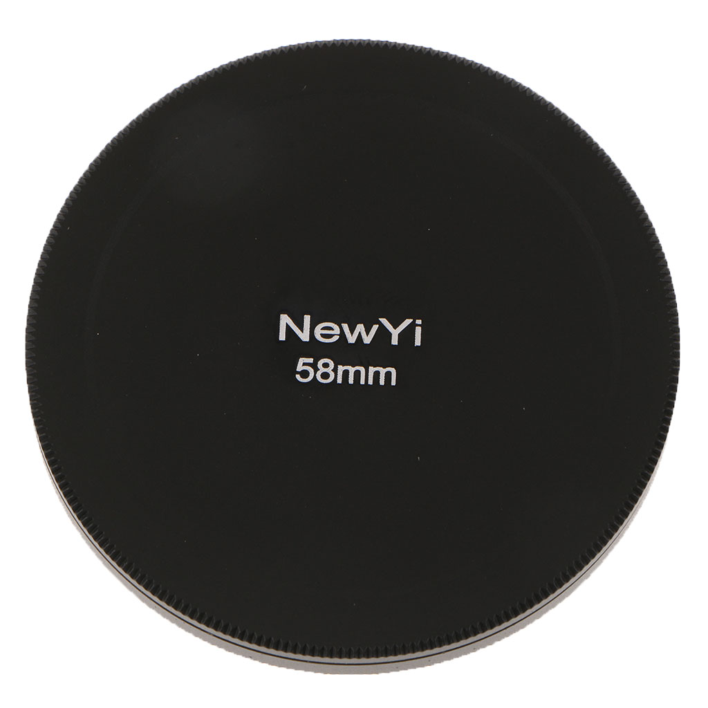 58mm UV CPL Lens Filter Protection Case Cover Box Storage Cap Metal Black
