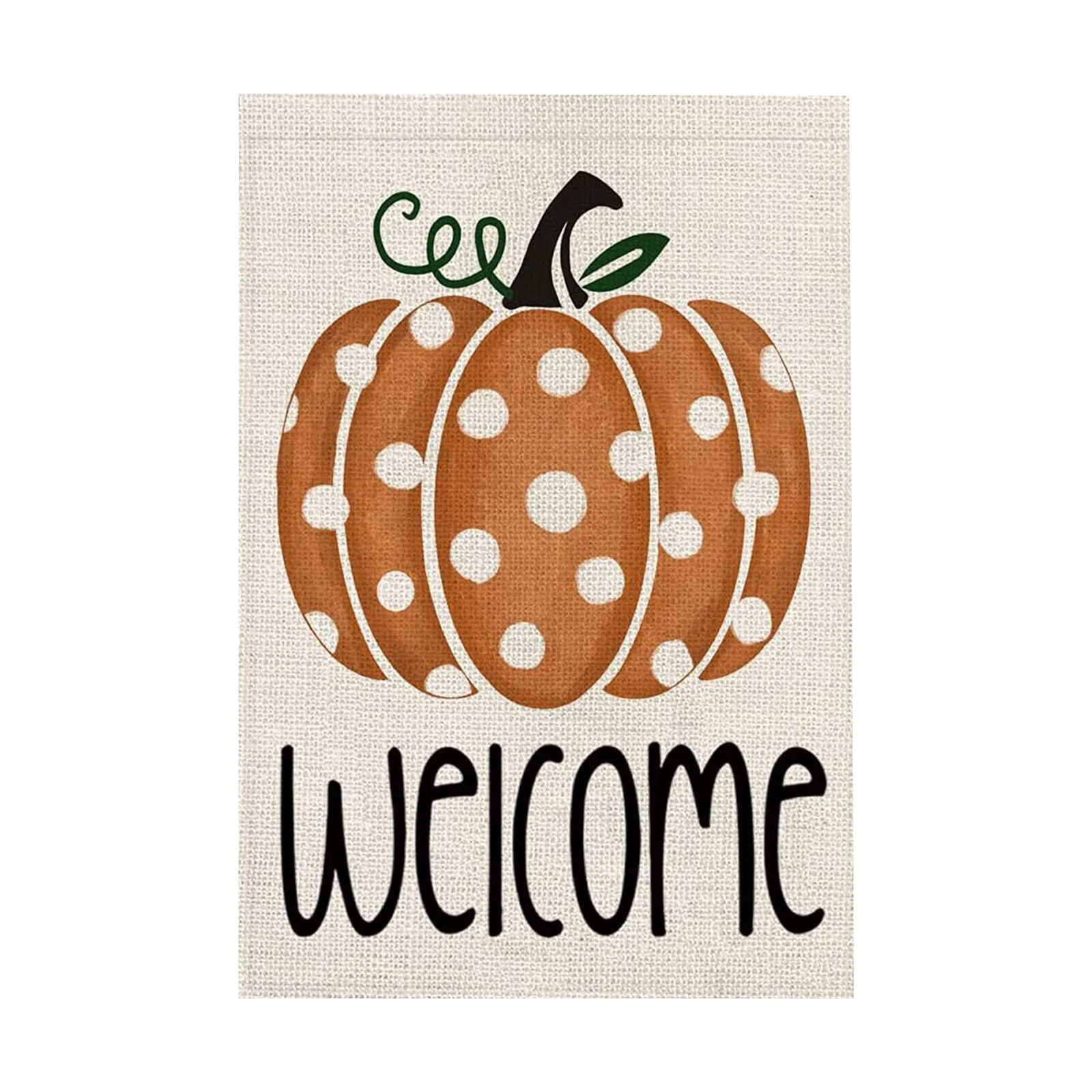 BLKWHT Welcome Fall Gnomes Small Garden Flag 12x18 Inch Vertical Double Sided Autumn Thanksgiving Pumpkin Maple Leaves Burlap Yard Outdoor Decor BW051
