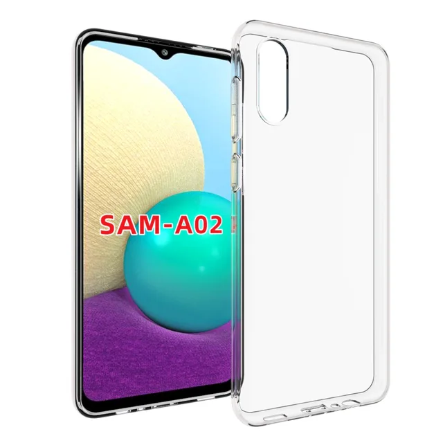 Ultra Thin Transparent Clear Cover Cases For Samsung Galaxy A02 