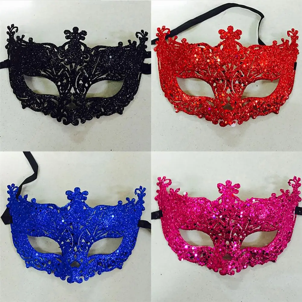 QA_ Xmas Venetian Women's Eye Mask Masquerade Party Carnival Fancy Mask Deligh 