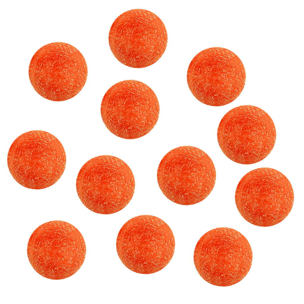 Tournament Orange Matte Table Foosball Balls 36mm Regulation Size, Set Of 12