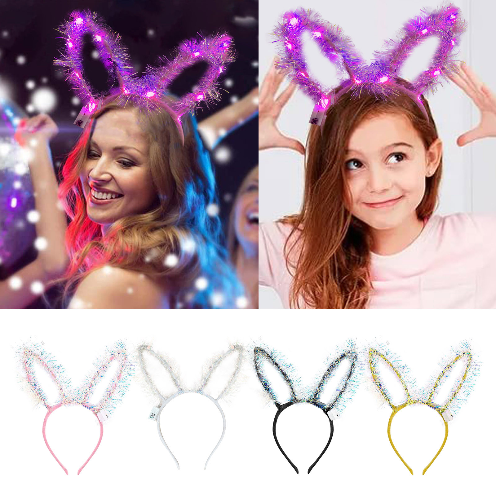 Women's Girl Clothing Headband Flashing 