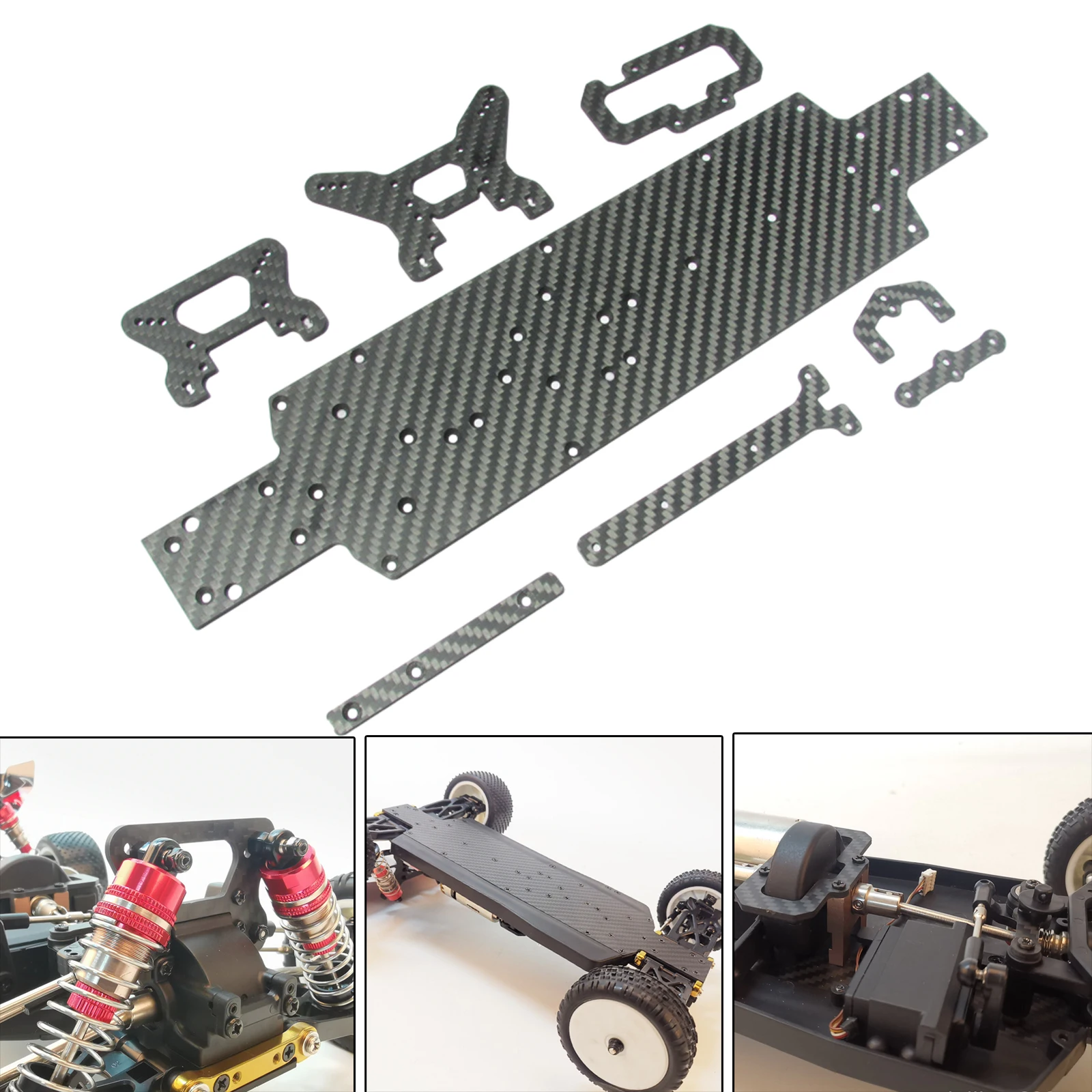 Main Chassis for 104001 Tachiuwa Carbon Fiber Front and Rear 