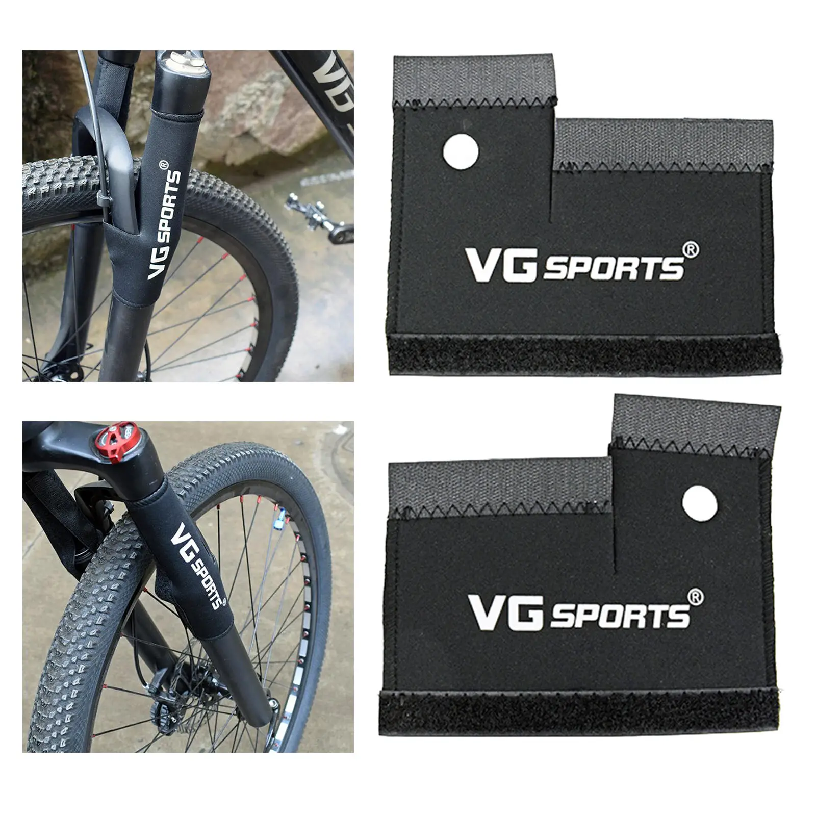 2x Bike Front Fork Protective Pad  Wrap Cover Guard Accessories