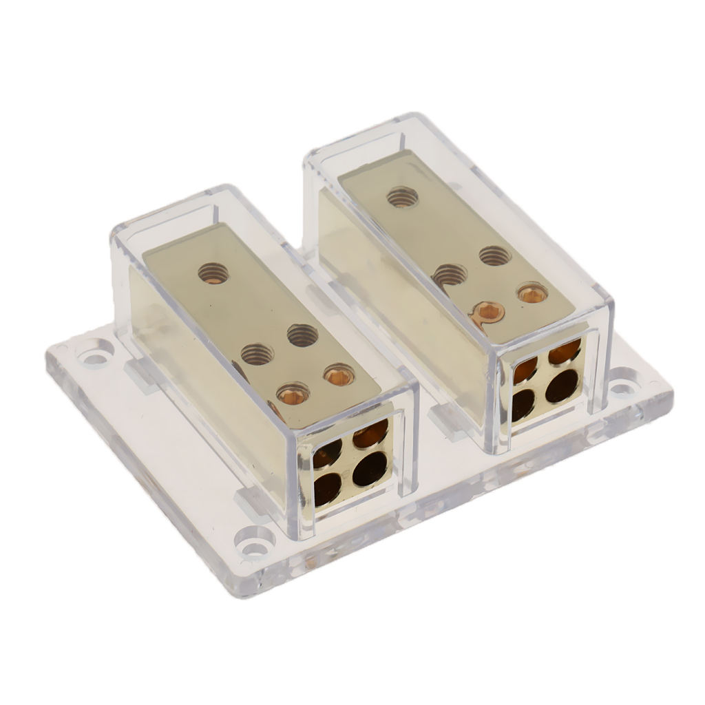 8-Way Car Audio Stereo Power/Ground Cable Splitter Distribution Block 8ga