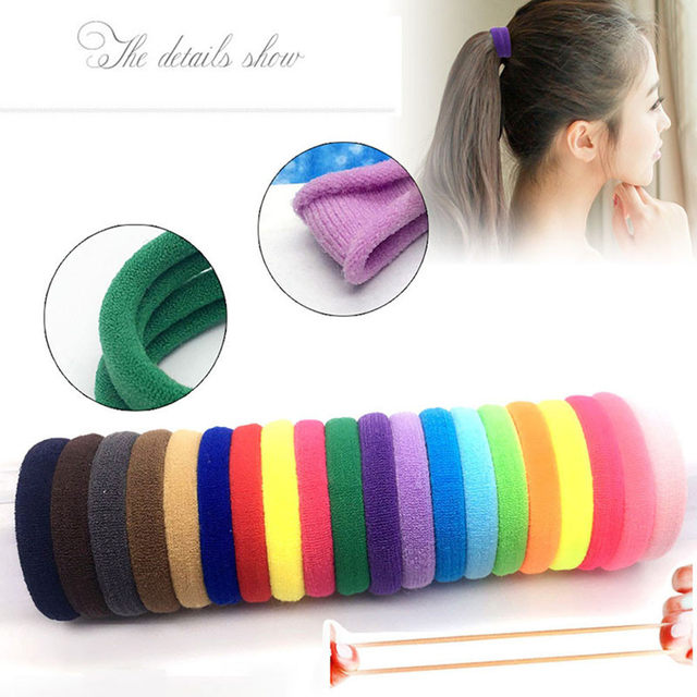 20 50 100PCS Women Girls Hair Band Ties Rope Ring Elastic Hairband