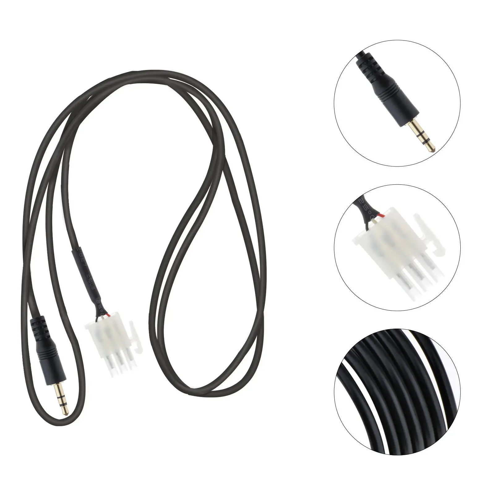 3.5mm Motorcycle AUX Audio Cable Male Line 3-PIN For Honda GL1800 Goldwing