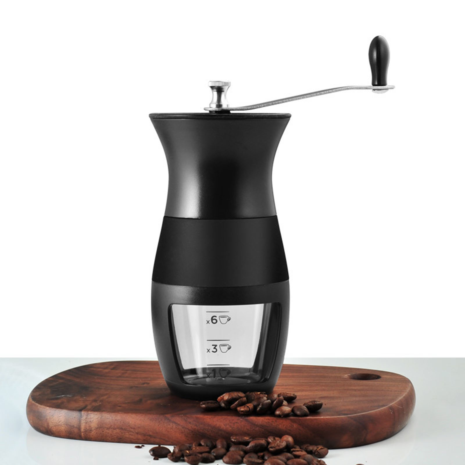 Manual Coffee Grinder Hand ABS Plastic Portable Coffee Bean Grinder for Travel Camping