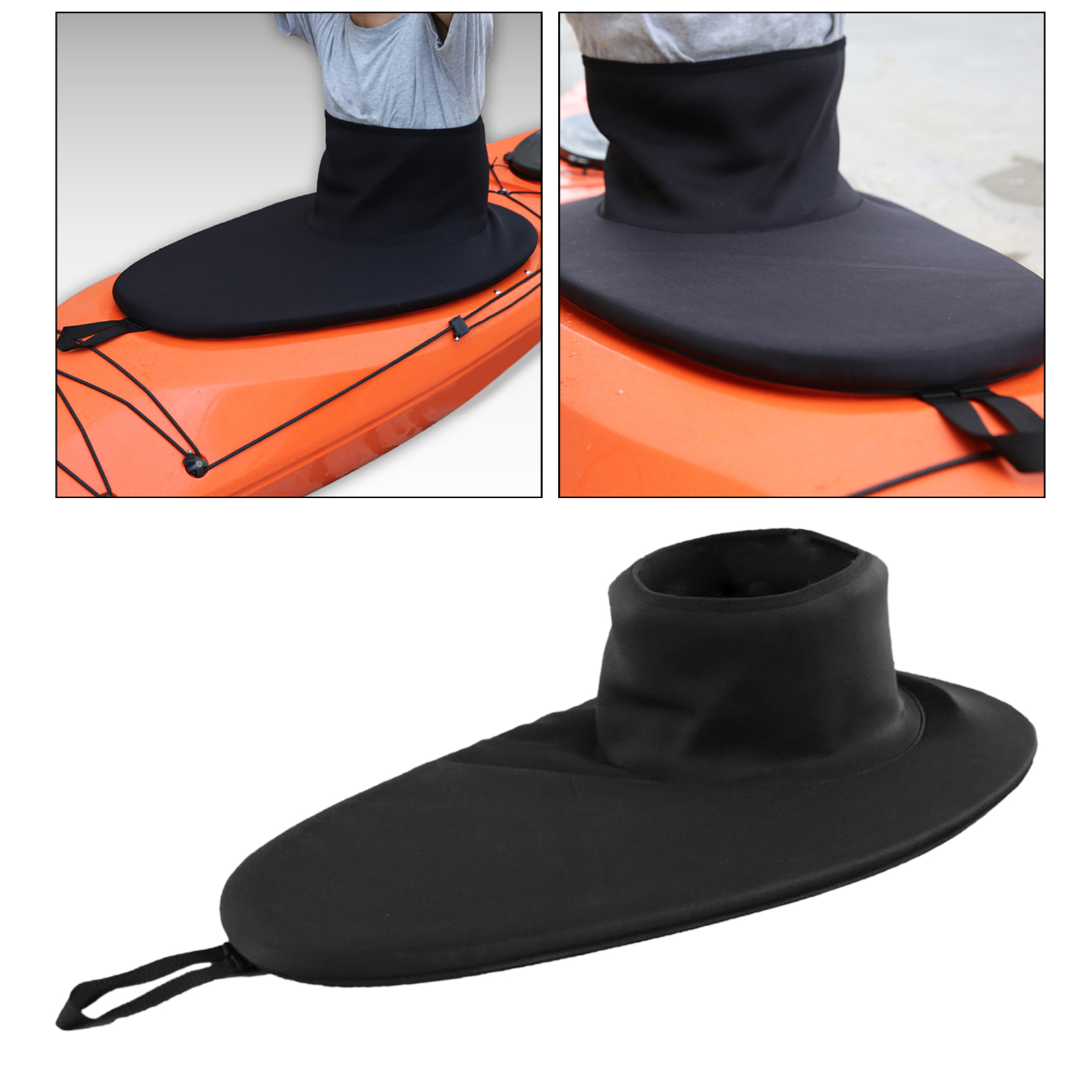 Kayak Hatch Skirt Cover Waterproof Spray Deck SBR Neoprene Fabric For 90x52cm Kayak Hatch Deck Apron Skirt Boat Accessories