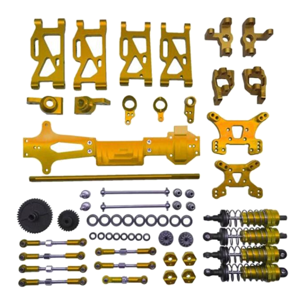 1/14 WLtoys 144001 Upgrade Metal Kit Spare Parts Gears Accessories Set