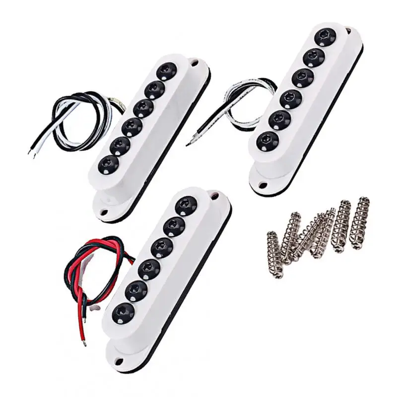 Electric Guitar Single Coil Pickups Set 48/50/52 For 6 Strings Guitar Accs