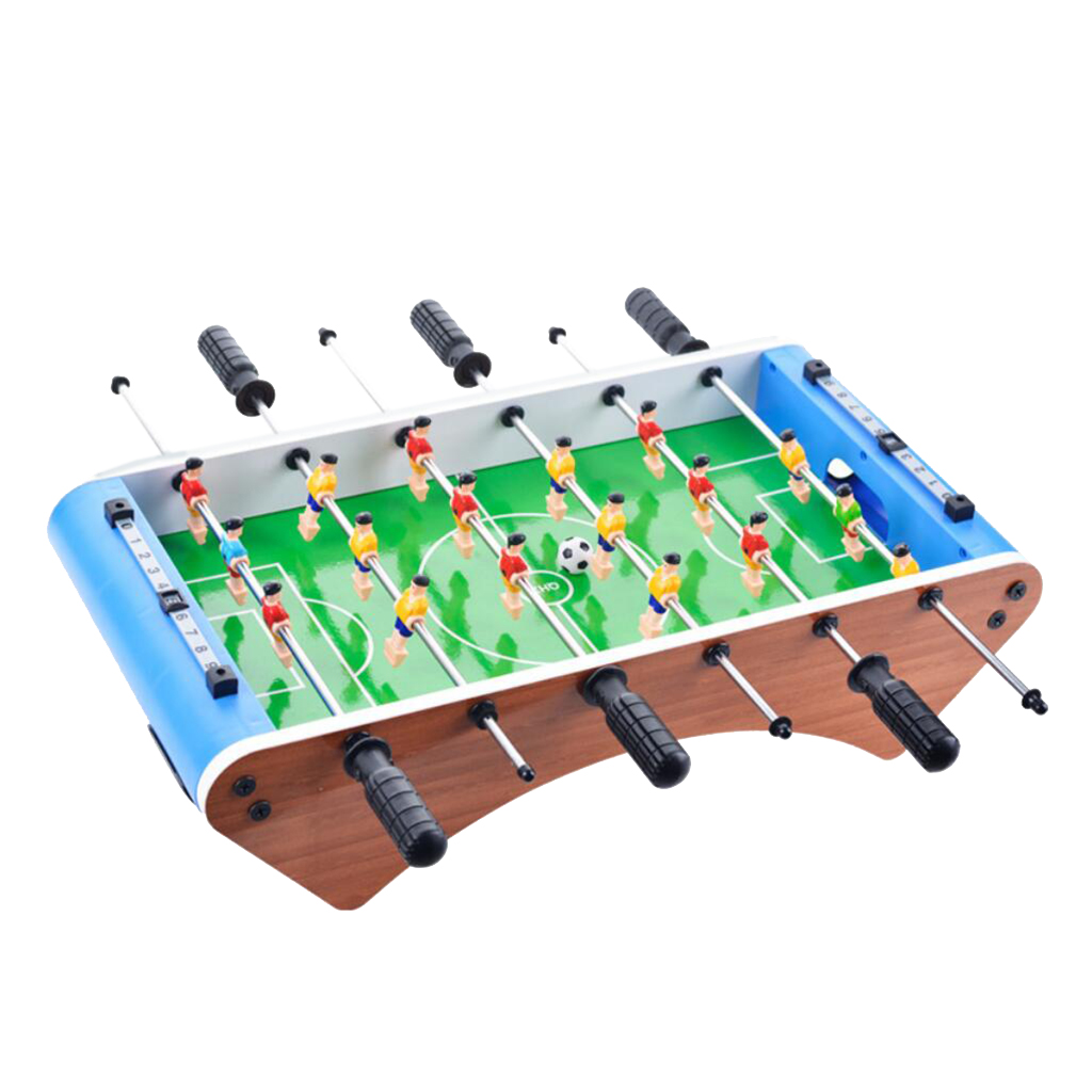 Wooden Table Top Soccer Game w/Footballs Set for Kids Arcades Parties Toys