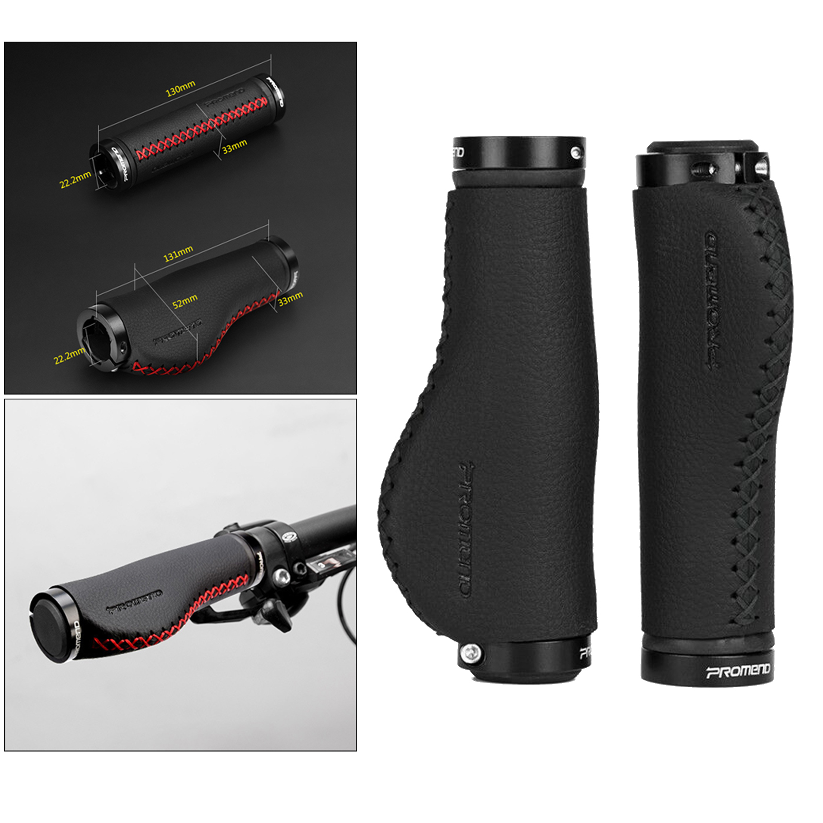 1 Pair Bicycle Double Metal Lock On MTB Bike Handlebar Grips Road Mountain Bikes Anti-slip Handle Bar Grippers Hand Cover