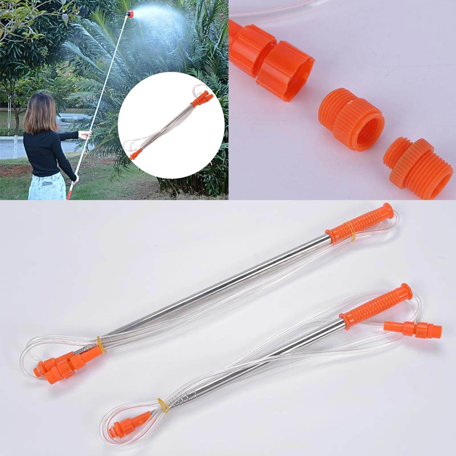 89''/129'' Steel Airless Paint Sprayer Spray Gun Extension Rod Wand Fishing