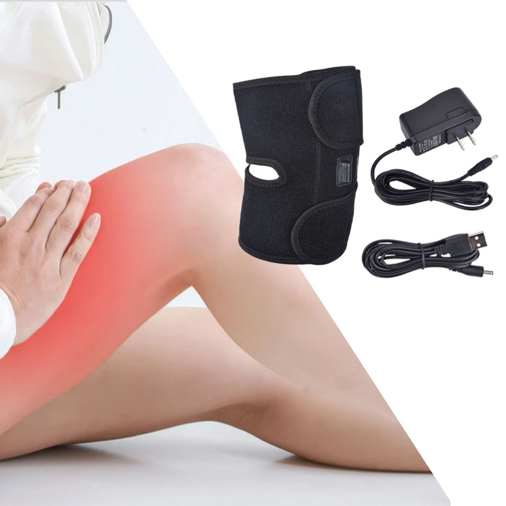 Heated Knee Brace Wrap Support Knee Heating Pad for Cramps Recovery Elderly Pain