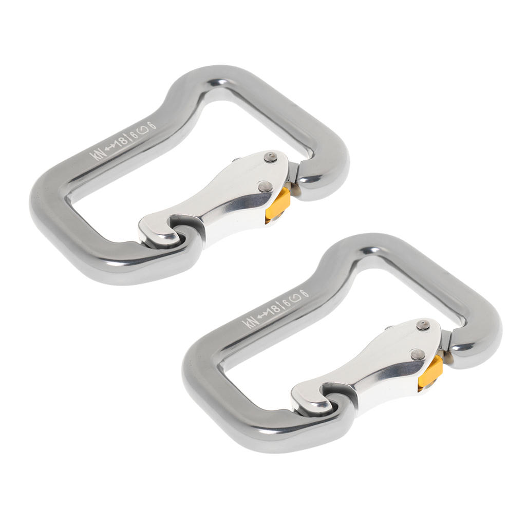 Segurança Mosquetão gancho Clip, Equipamento Paraglider, Paraglider Arnês engrenagem, 2 pcs