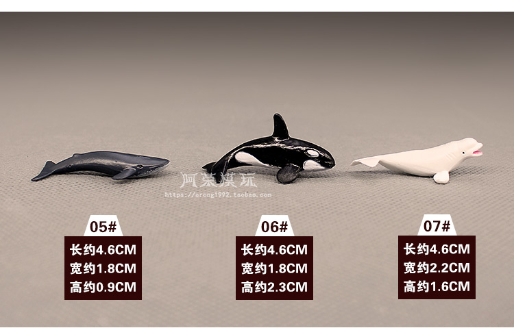 Miniature Decor Oceans Animal Model Small Beluga Killer Whale Sea Turtle Aquarium blue whale Fish Tank Accessories Figurine Toys