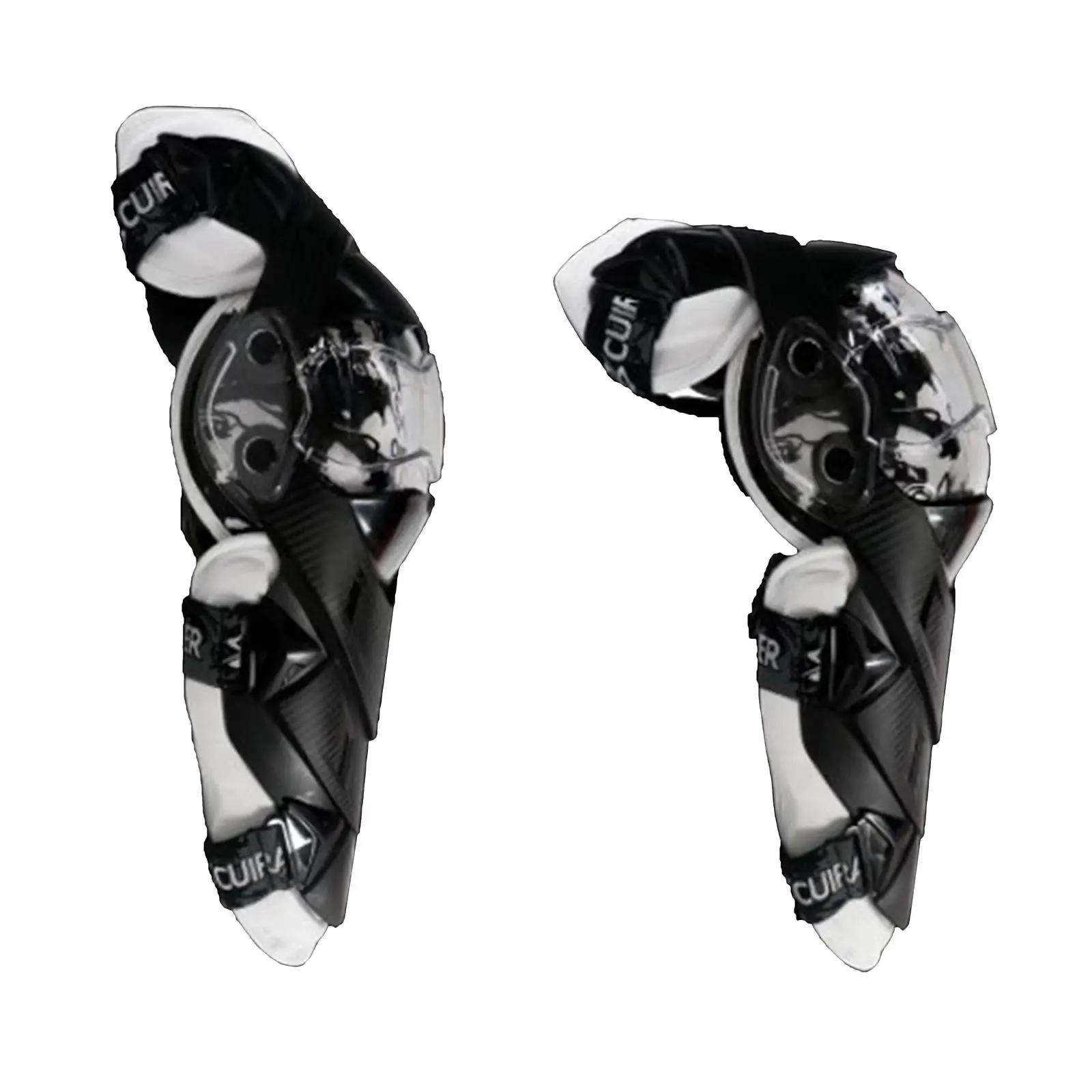 1 Pair of Motocross Elbow Knee Shin Guard Pads Adjustable Size Protector Motorcycle Bicycle/Cycling/Racing/Ski/Roller Skating