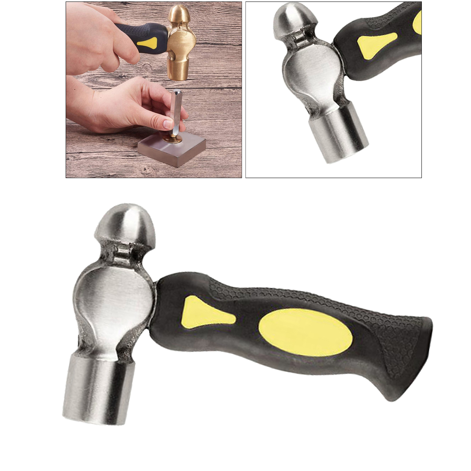 Metal Stamping Hammer Non Slip Handle for DIY Jewelry Makings Leathercrafts