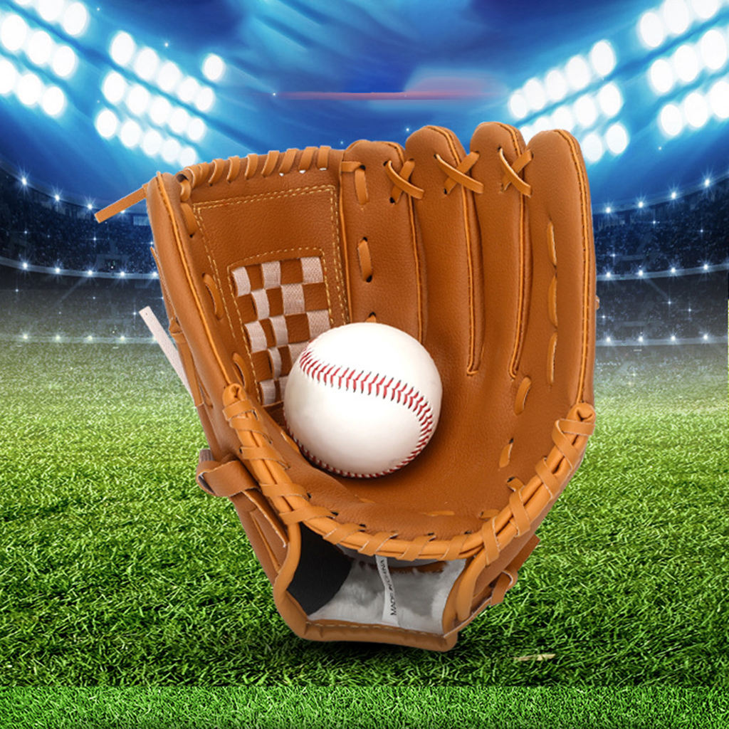 Tee Ball/Baseball Glove Infield Pitcher Baseball Gloves Tee Ball Mitts for Adult/Youth/Kids Beginner Play Training