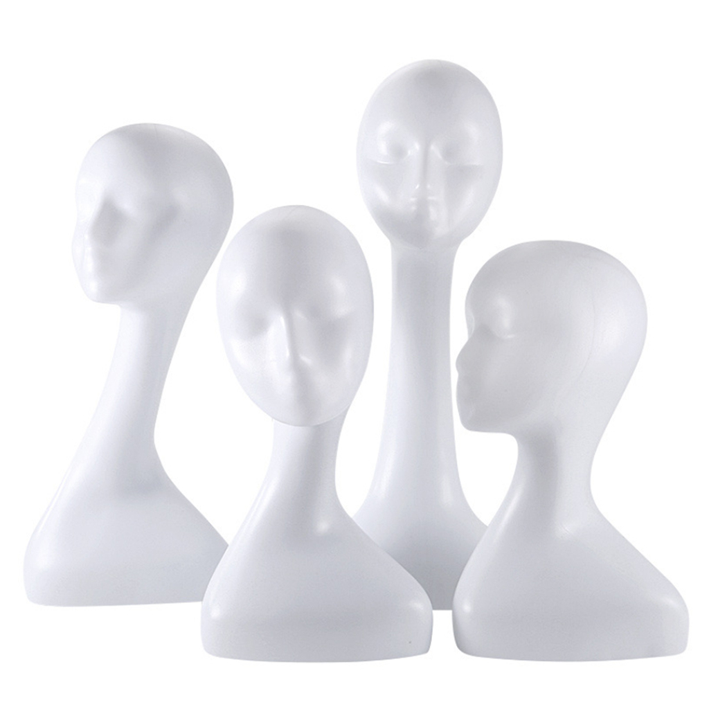 Female Mannequin Head Wig Manikin Hat Rack Display Model, High Quality PVC Material, Durable for Long Ime Use, Easy to Clean