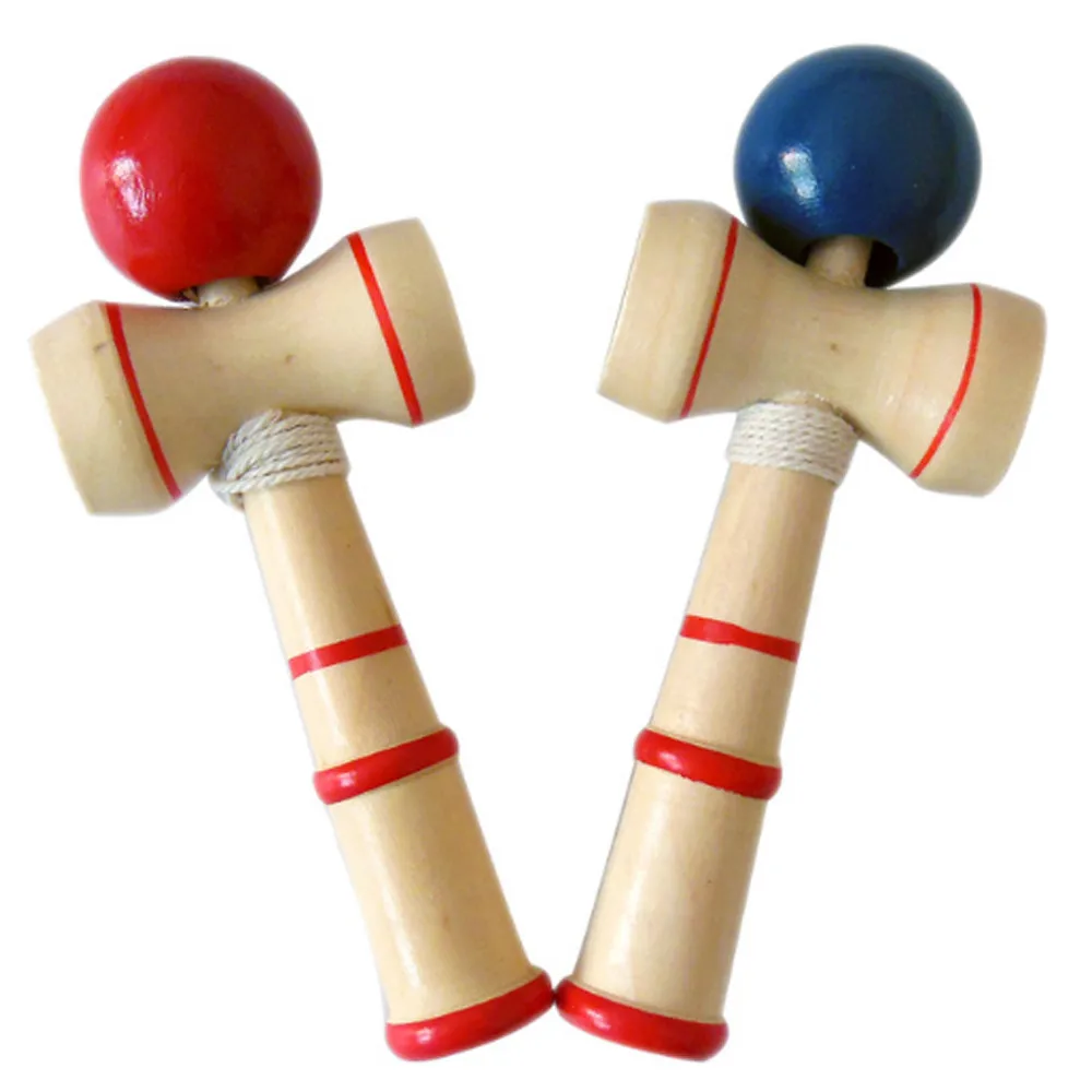 19CM Kendama Japanese Traditional Game Educational Skillful Wooden Toy Kid Gifts 