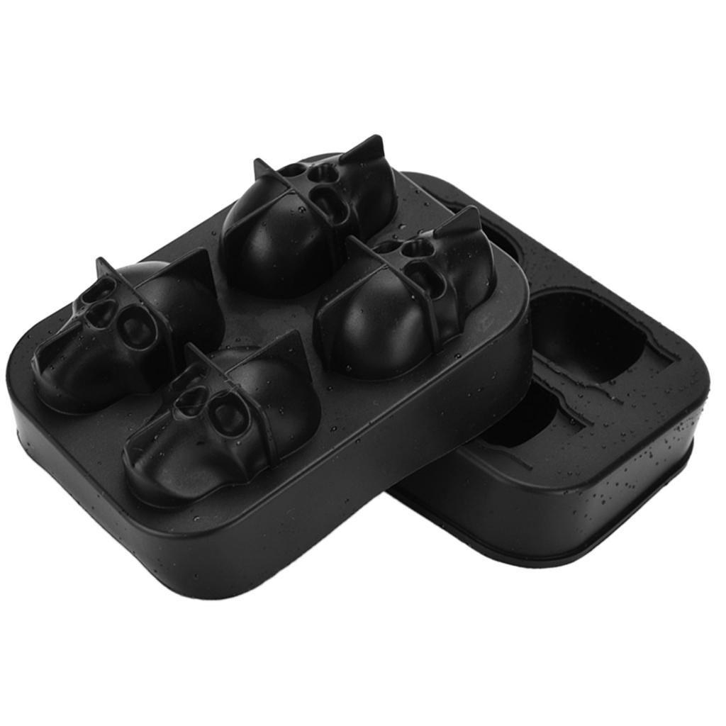 3D Silicone Ice Cube Maker Tray Skull Shape Chocolate Icecream DIY Mould Box