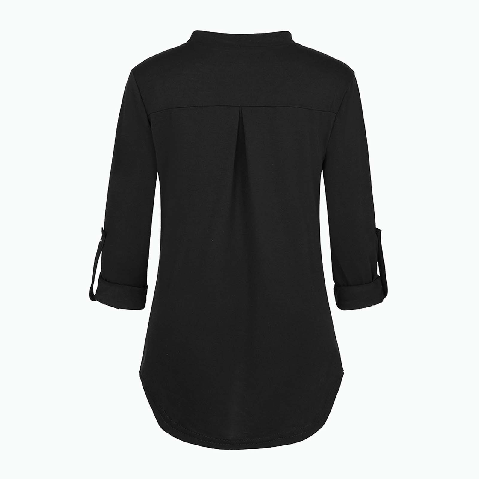 Camisa de Maternidade Roupa de Cor Sólida com Mangas Camiseta para Mulher Nova Compridas Grávida Roupa Amamentadora 17 Cheap Blusas & Camisas