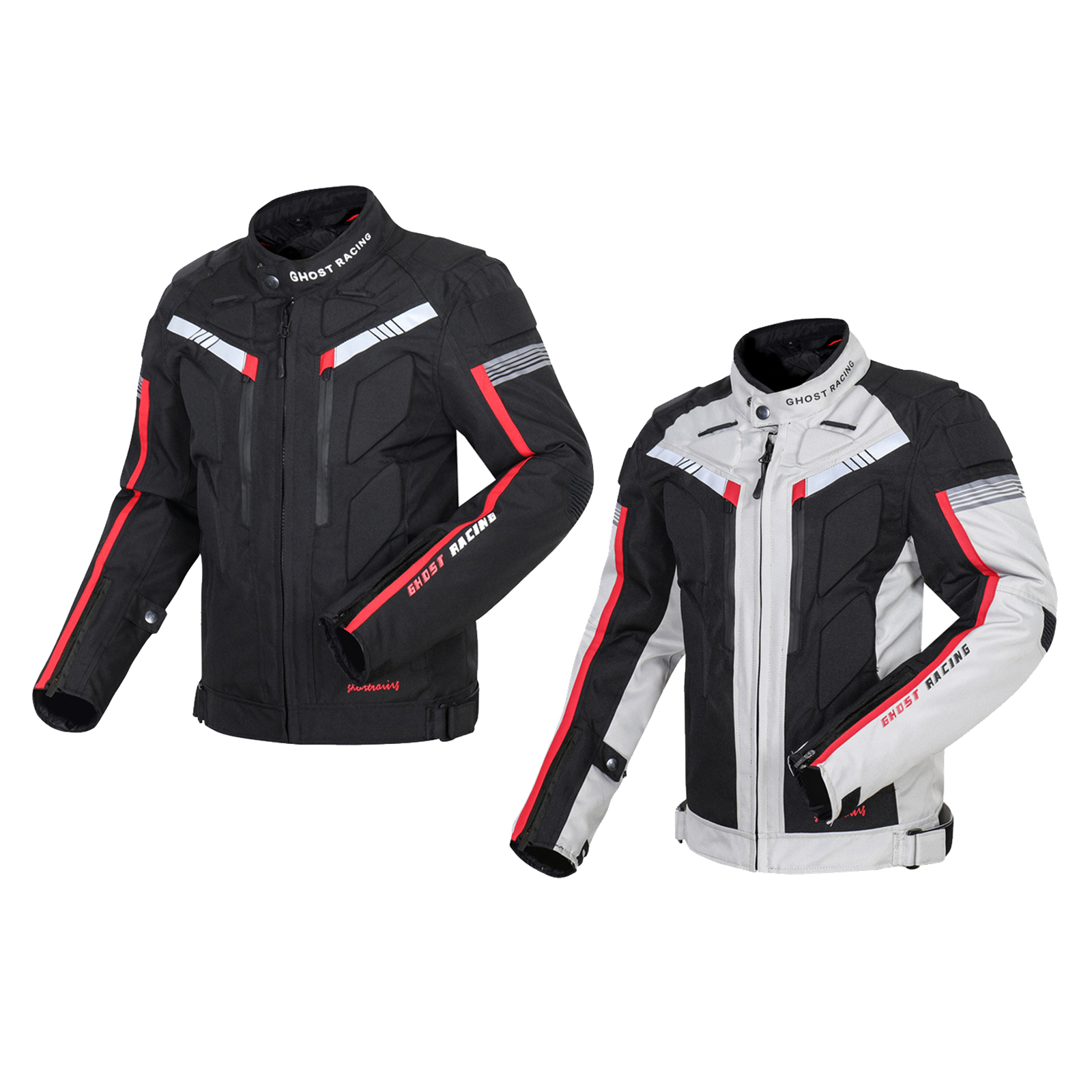 Waterproof 600D Oxford Fabric And Polyester Motorcycle Jacket, Men's Sport Motorcycle Jacket with  for Fall Winter Spring, 4XL