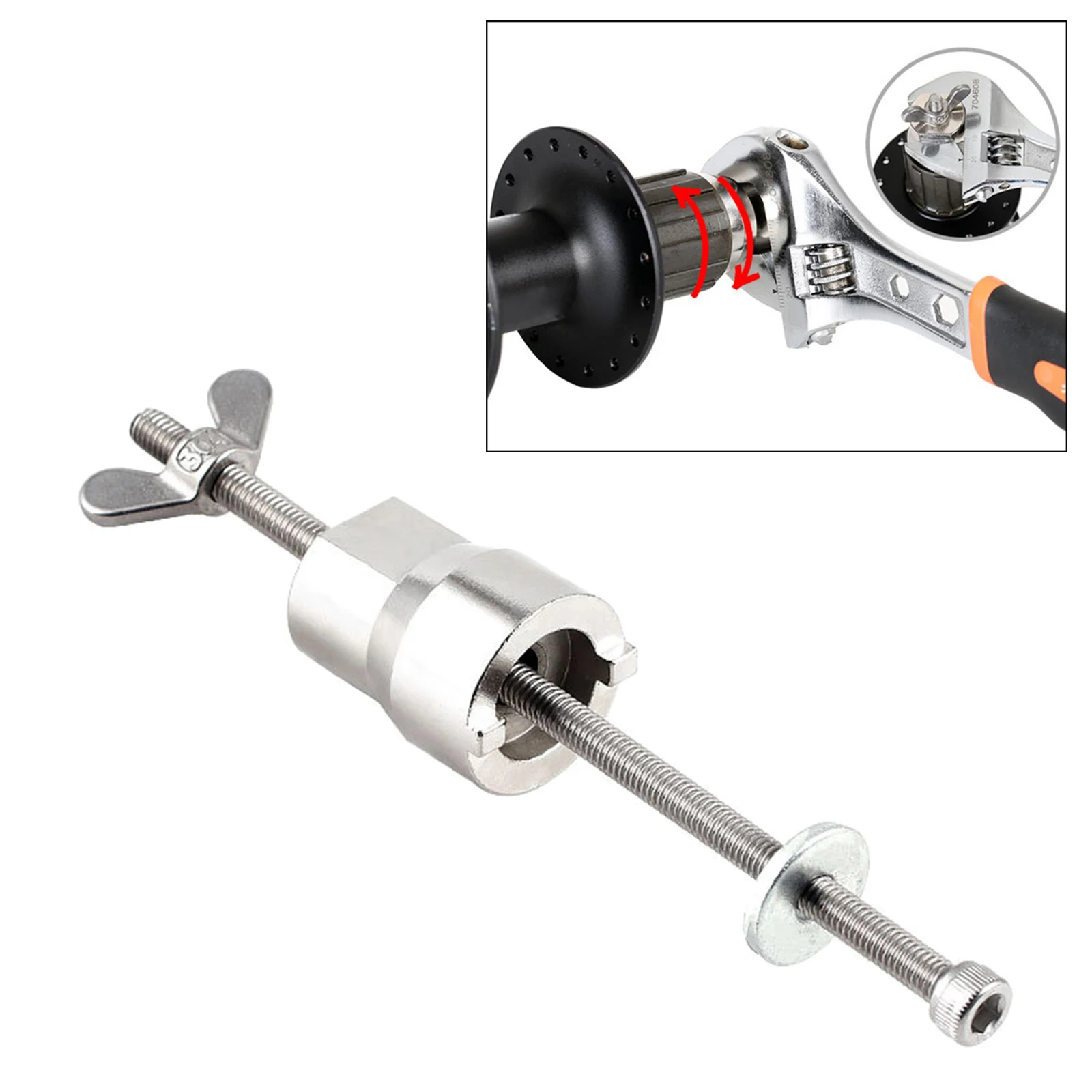 Universal Bike Hub Repair Tool Freehubs Body Remover Freewheel Hub Wrench