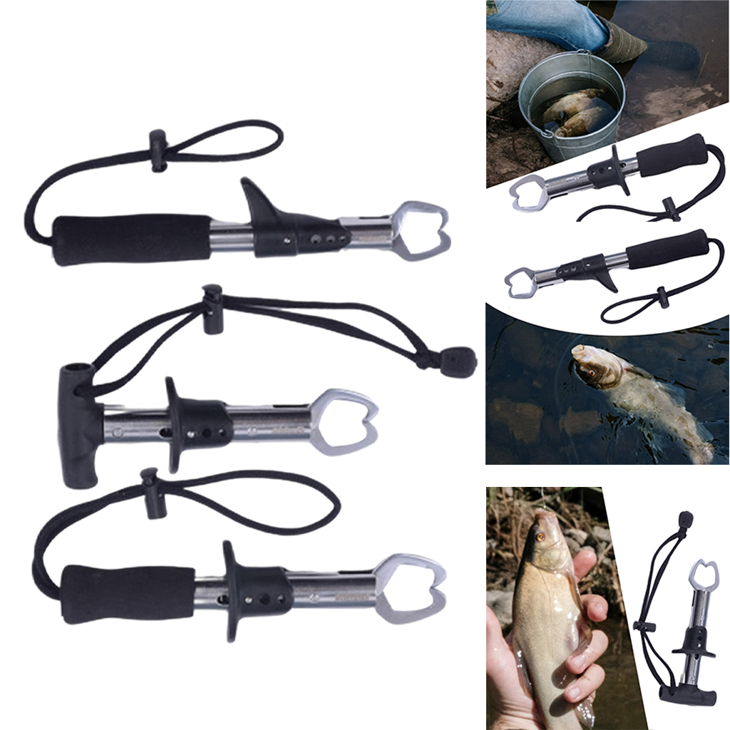 Fish Lip Gripper 15KG with Scale Ruler Fishing Lip Gripper Tool