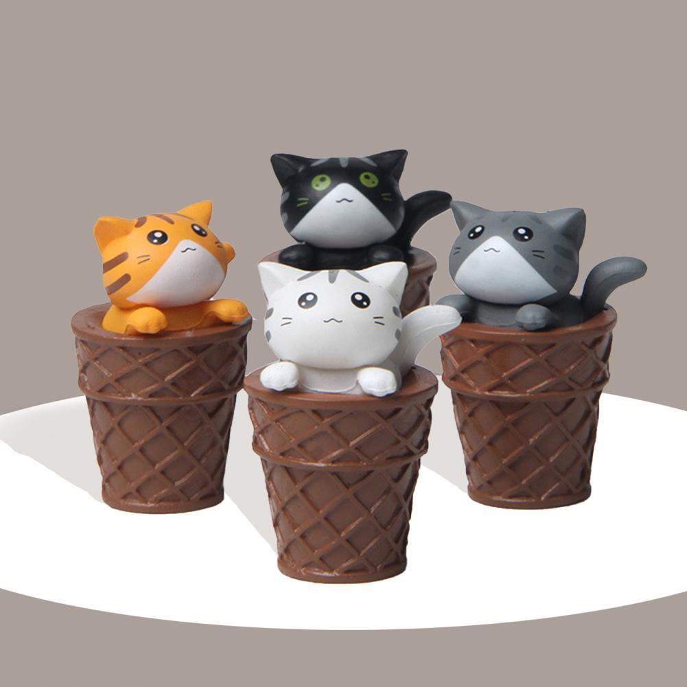 chocolate ice cream and cats